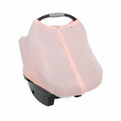 Little Unicorn Car Seat Canopy, Baby Car Seat Cover - Rose Petal