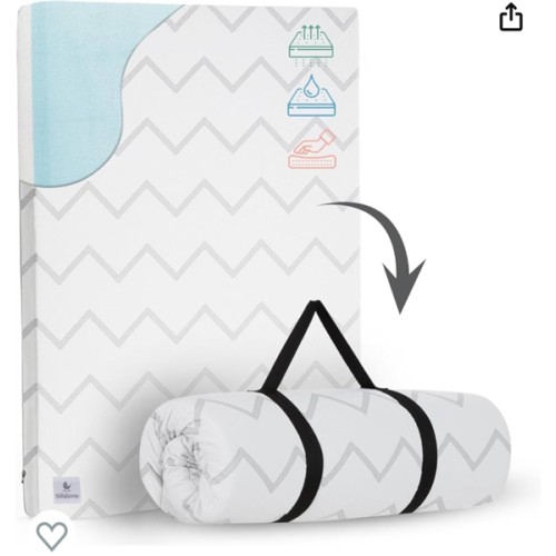 Amazon.com: Waterproof Pack and Play Mattress Topper - 38" x 26" x 1.5" - Roll Up Style - Breathable Soft Memory Foam - Portable Playard Mattress Topper- Baby Foam Playpen Mattresses for Babies : Baby