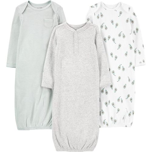 Simple Joys by Carter's Baby 3-Pack Neutral Cotton Sleeper Gown