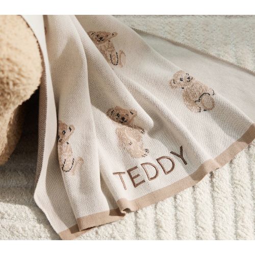 St. Jude Teddy Bear Intarsia Baby Blanket
