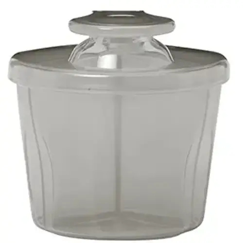 Dr. Brown's Baby Formula Dispenser with Snap-On Lid for On-the-Go Feedings,Milk Powder Dispenser for Traveling with Infant,Gray