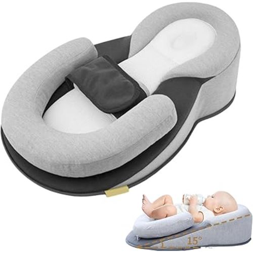RestNest Baby Bed Bassinet Keesley Rest Nest Baby Bed for Spit-Up Reduction, Breastfeeding Pillow, Tummy Time