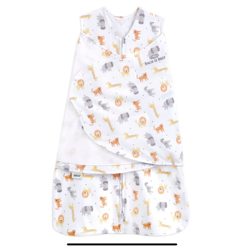 Jungle Print Cotton Swaddle | HALO - Size Small