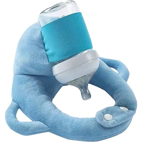 Baby Bottle Holder,Self Feeding Support Pad for Hands Free Bottle Feeding,Drying Rack Bottle (Blue2)