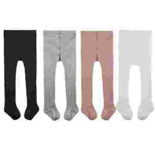 Zando Newborn Tights for Girls Footed Tights Ultra Soft Baby Tights Pantyhose Toddler Cotton Tights for Newborn Infants 0-6 Months 4 Pairs Mixed Colors A