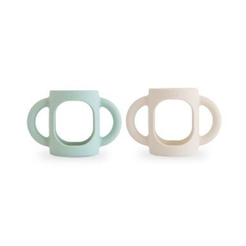 Silicone Bottle Handles Cambridge Blue/Shifting Sand One Size