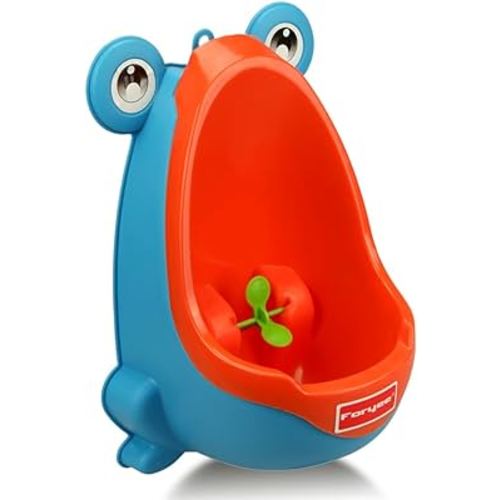 Cute Frog Potty Training Urinal for Boys with Funny Aiming Target - Blue