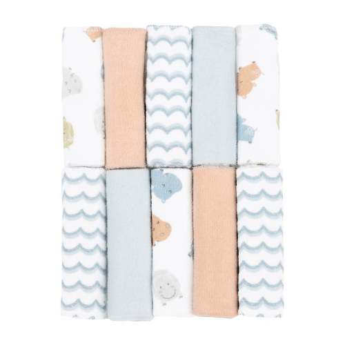 Love to Bathe 10-Pack Hippo Washcloth