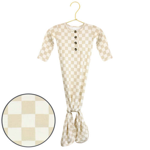 LouLou&Company Austin Knotted Gown 3-6 month