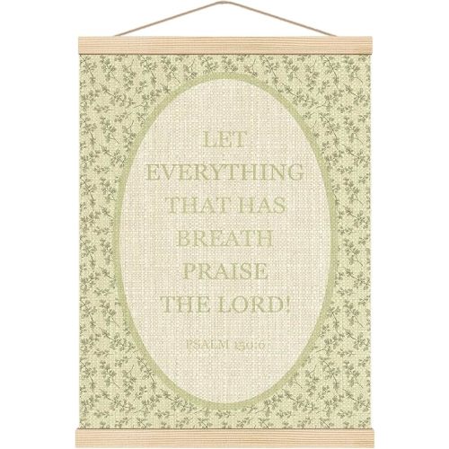 Boat Wades Christian Poster Hanger Frame For Nursery Classroom,Vintage Bible Verse Wooden Poster Hangers 12x16 Inch, Scripture Baby Room Home Bedroom Wall Art Decor