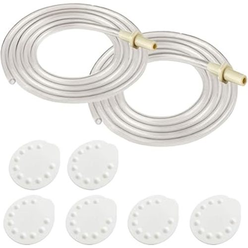 Tubing for Medela Pump in Style Advanced Breastpump Released After Jul 2006 Plus 6 Membranes in Retail Pack. Replaces Medela Tubing and Medela Membrane. BPA Free. Made By Maymom (2 Tubes and 6 Membranes)