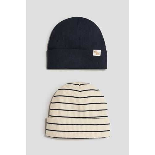 2-pack Ribbed Beanies