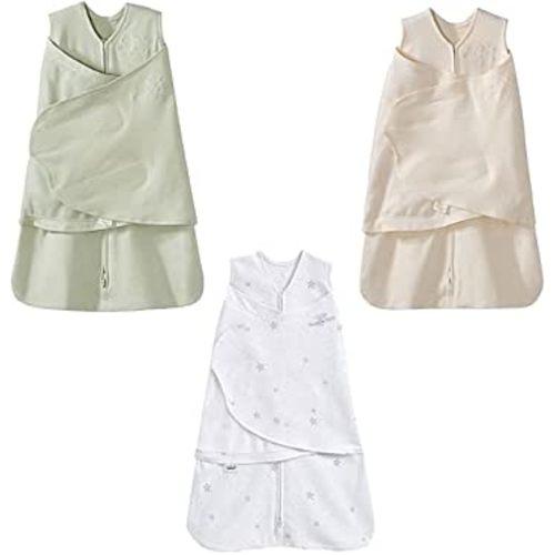 HALO 100% Cotton Baby Sleepsack Swaddle Bundle Set of 3, Neutral, Newborn