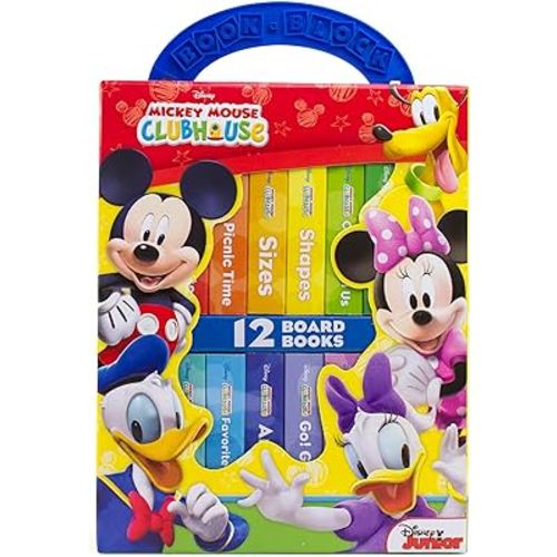 Disney Junior Mickey Mouse Clubhouse - My First Library Board Book Block 12-Book Set - PI Kids