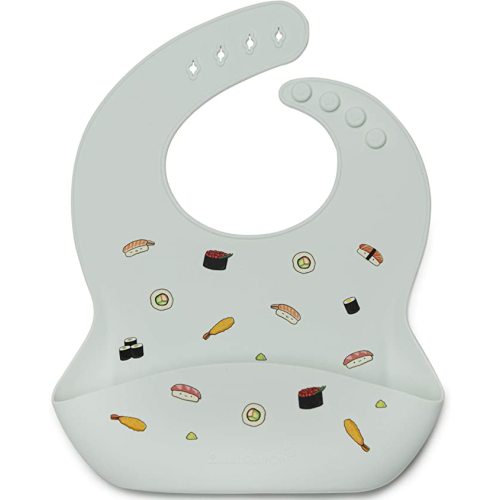 Loulou Lollipop Soft, Waterproof Silicone Feeding Bib for Babies and Toddlers 3 to 36 Months, Easy to Clean, Adjustable Fit and Catch-All Pouch - Sushi : Baby