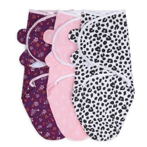 The Peanutshell Swaddle Wrap – S/M 3pk, Color: Purple Ditsy