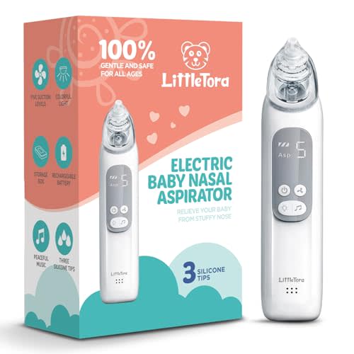 Baby Nasal Aspirator - Rechargeable Electric Nose Sucker Baby Nose Cleaner - Toddlers Booger Mucus Sucker - Baby Vac Nasal Aspirator - Infant Booger Suction Removal Device