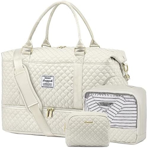LOVEVOOK Travel Duffle Bag,Weekender Bags for Women with Shoe Compartment,Carry on Overnight Bag with Toiletry Bag,Gym Duffel Bag with Wet Pocket, Hospital Bags for Labor and Delivery
