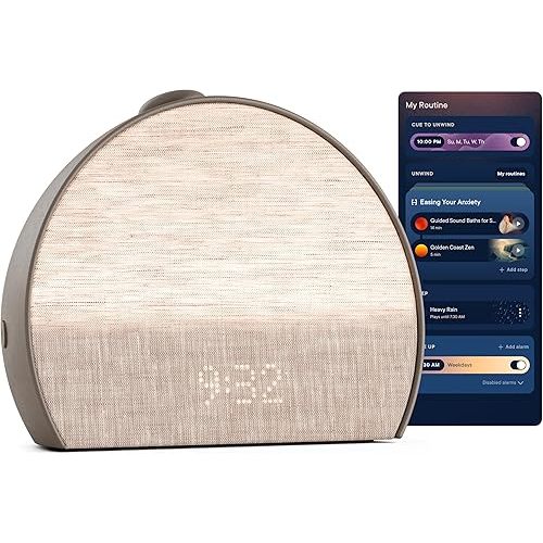 Hatch Restore 3 Sunrise Alarm Clock, Sound Machine, Smart Light (Cocoa) - White Noise, Screen-Free Sleep Routine