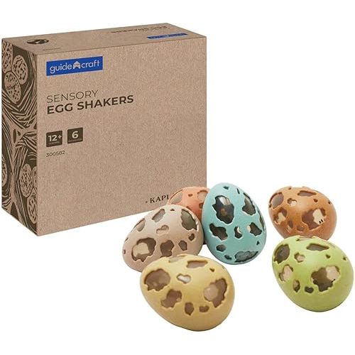 Kaplan Early Learning Sensory Egg Shakers - Set of 6