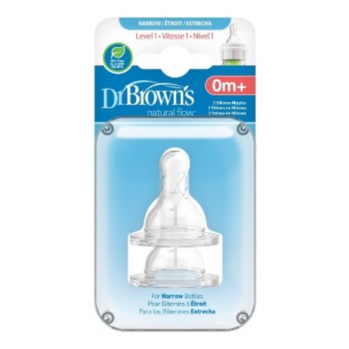 Level 1 Dr. Brown's Standard Nipples (2pk)