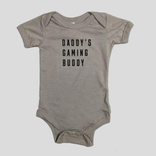 Daddy's Gaming Buddy Onesie in Khaki
