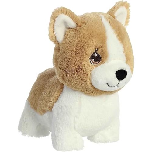 Aurora® Inspirational Precious Moments™ Colton Corgi Stuffed Animal - Cherished Memories - Enduring Comfort - Brown 8.5 Inches