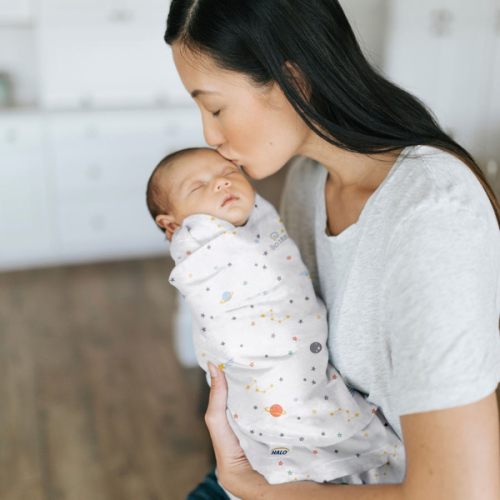 Space Print Cotton Swaddle - Newborn | HALO