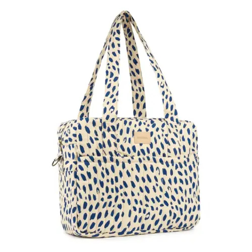 Nobodinoz - Waterproof diaper bag Hyde Park Leonie - Blue | Smallable
