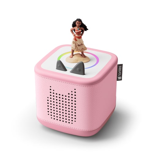 tonies Toniebox 2 Audio Player Bundle for Kids 1+ with Disney Moana - Cloud Pink