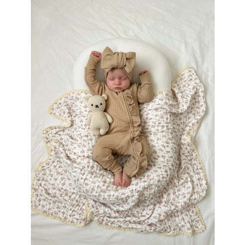Gauze Lace Blanket | Paisley Peony – Little and Fern