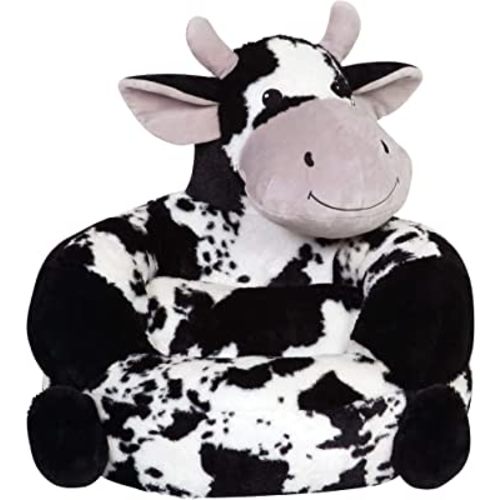Trend Lab Cow Toddler Chair Plush Character Kids Chair Furniture for Boys and Girls, 19 in x 20 in x 16 in