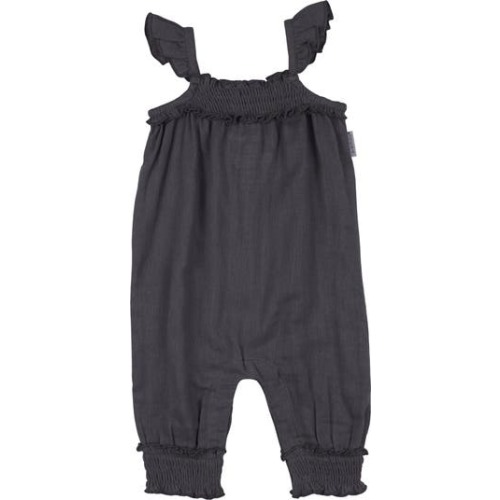 Organic Cotton Muslin Romper, 0-3M