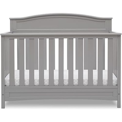 Delta Children Emery 4-in-1 Convertible Baby Crib, Pack of 1, Grey