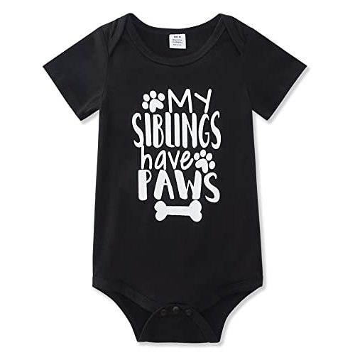 Funnycokid Baby Boys Girls Bodysuit Funny Newborn Romper Short Sleeve Infant Neutral Outfits Jumpsuit 0-12 Months