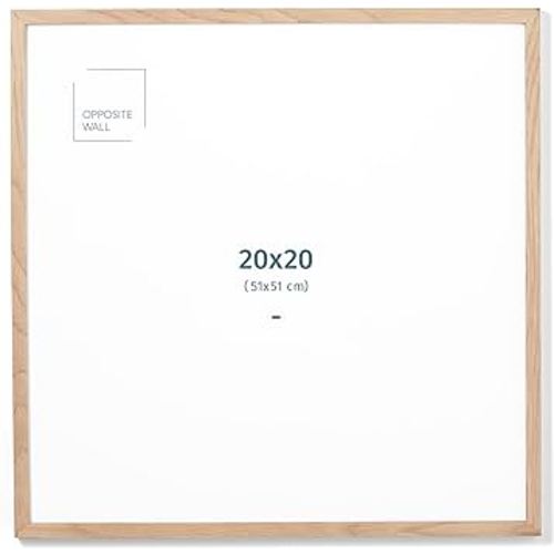 (20x20 in | 51x51 cm) Natural Solid Oak Wood Picture Frame Poster Frame Wall Photo Frame