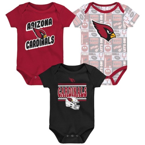 Arizona Cardinals Infant Play Day Three-Pack Bodysuit Set