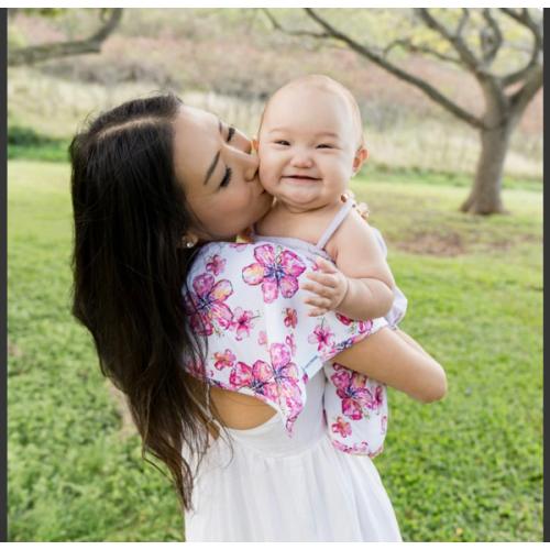 Hibiscus Kiss Burp Cloth