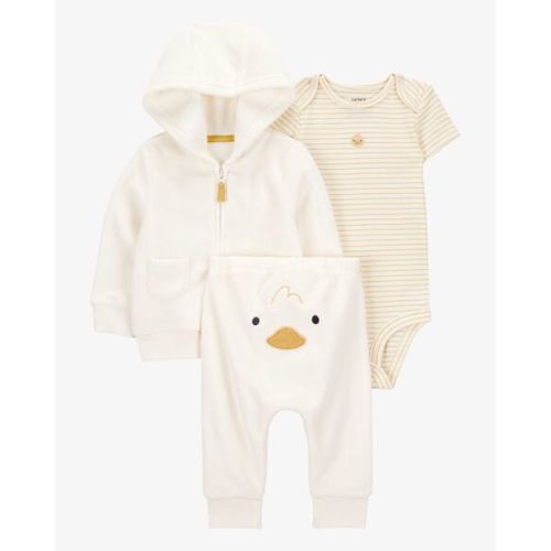 Baby 3-Piece Duck Little Cardigan Set