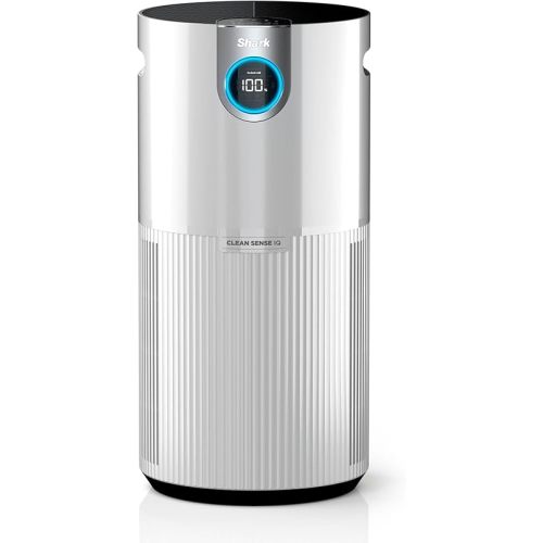 Shark Air Purifier for Home Large Room, Clean Sense Technology, HEPA Air Filter, 1000 Sq Ft, Kitchen, Filters Smoke, Captures 99.98% of Particles, Pet Dander, Pollutants, Dust, Allergens, HP201