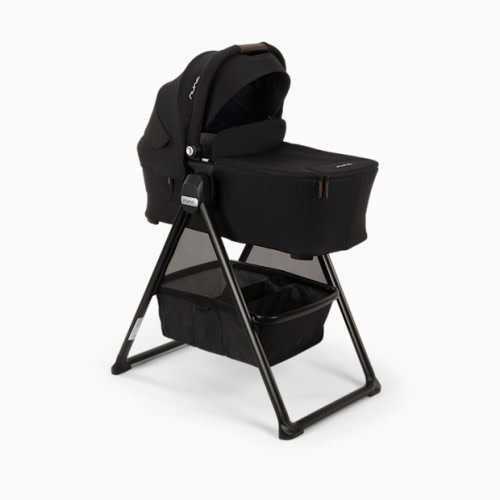 SWIV & TRIV Series Bassinet + Stand - Caviar/Chocolate