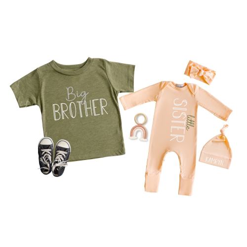 Big Brother Shirt, Big Sister Shirt, Little Sister Romper or Shirt, Big Little Shirts, Family Shirts, Baby, Toddler and Youth Sizes