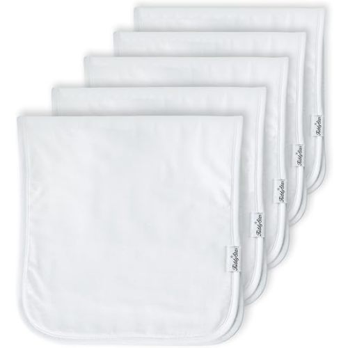 Premium 5-Pack Baby Burp Cloths | 100% Organic Cotton, Large, Soft, and Absorbent Burping Towels for Newborns & Infants | Hypoallergenic Spit-Up Rags for Feeding Time