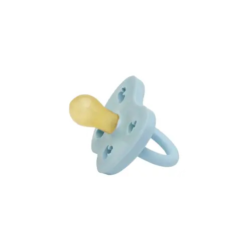 Natural Rubber Pacifier ROUND Newborn 0+ Months Single-Pack - Round 0-3 months - MILKY WHITE