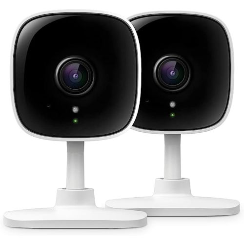 TP-Link Tapo 2K Security Camera for Baby Monitor, Dog Camera w/ Motion Detection, 2-Way Audio, Night Vision, Cloud & SD Card Storage (Up to 256 GB), Works w/ Alexa & Google Home, 2-Pack (Tapo C110P2) - 2K 2-Pack