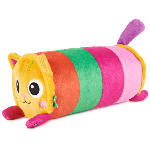 Gabby’s Dollhouse, 8-inch Pillow Cat Purr-ific Plush Toy