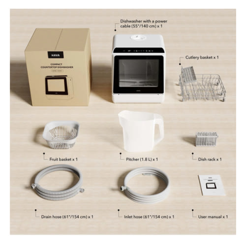 R01 Compact Countertop Dishwasher