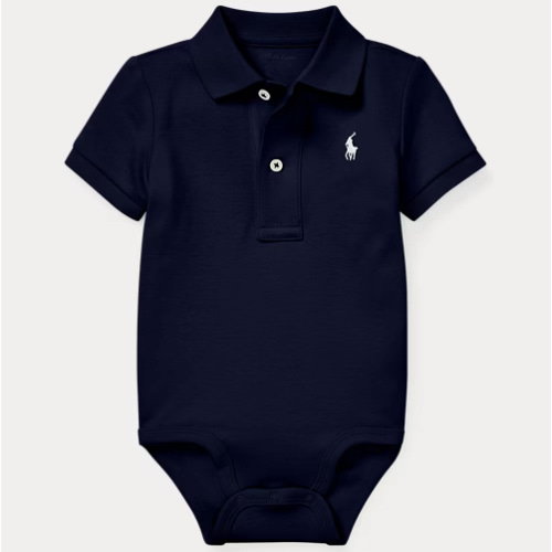 Soft Cotton Polo Bodysuit | Ralph Lauren