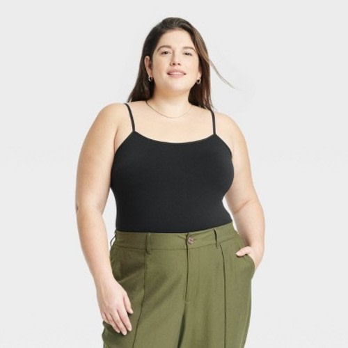 Women's Easy Seamless Cami - A New Day™, Color: Black, Size: 3X