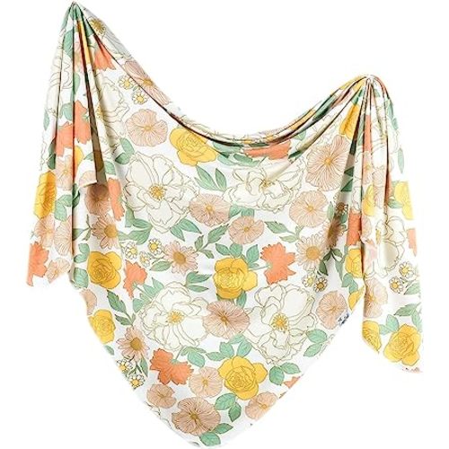 Copper Pearl Baby Swaddle Blanket - Premium Knit Baby Blanket, Large Soft Stretchy Receiving Blankets for Baby Boy and Girl, Swaddles for Newborn, Infant, and Toddler (Rose)